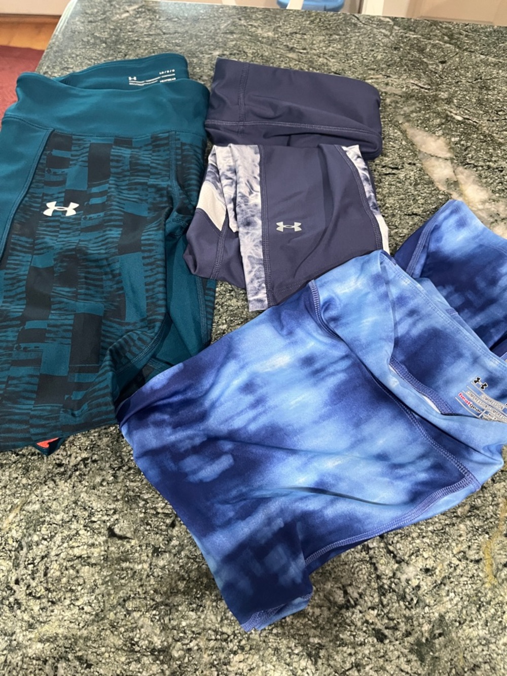 Under Armour Teal Compression HeatGear Shorts